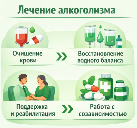лечение алкоголизма в Апрелевке этапы